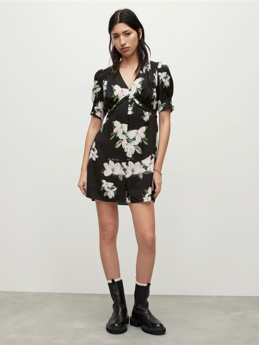 NWT Allsaints Demi Alessandra Floral Mini Dress